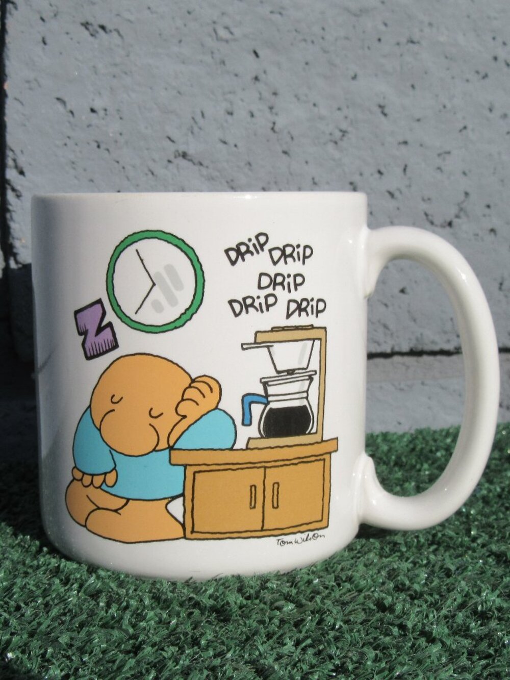 Vintage 1988 Ziggy Drip Drip Drip Coffee Mug Cup Tom Wilson